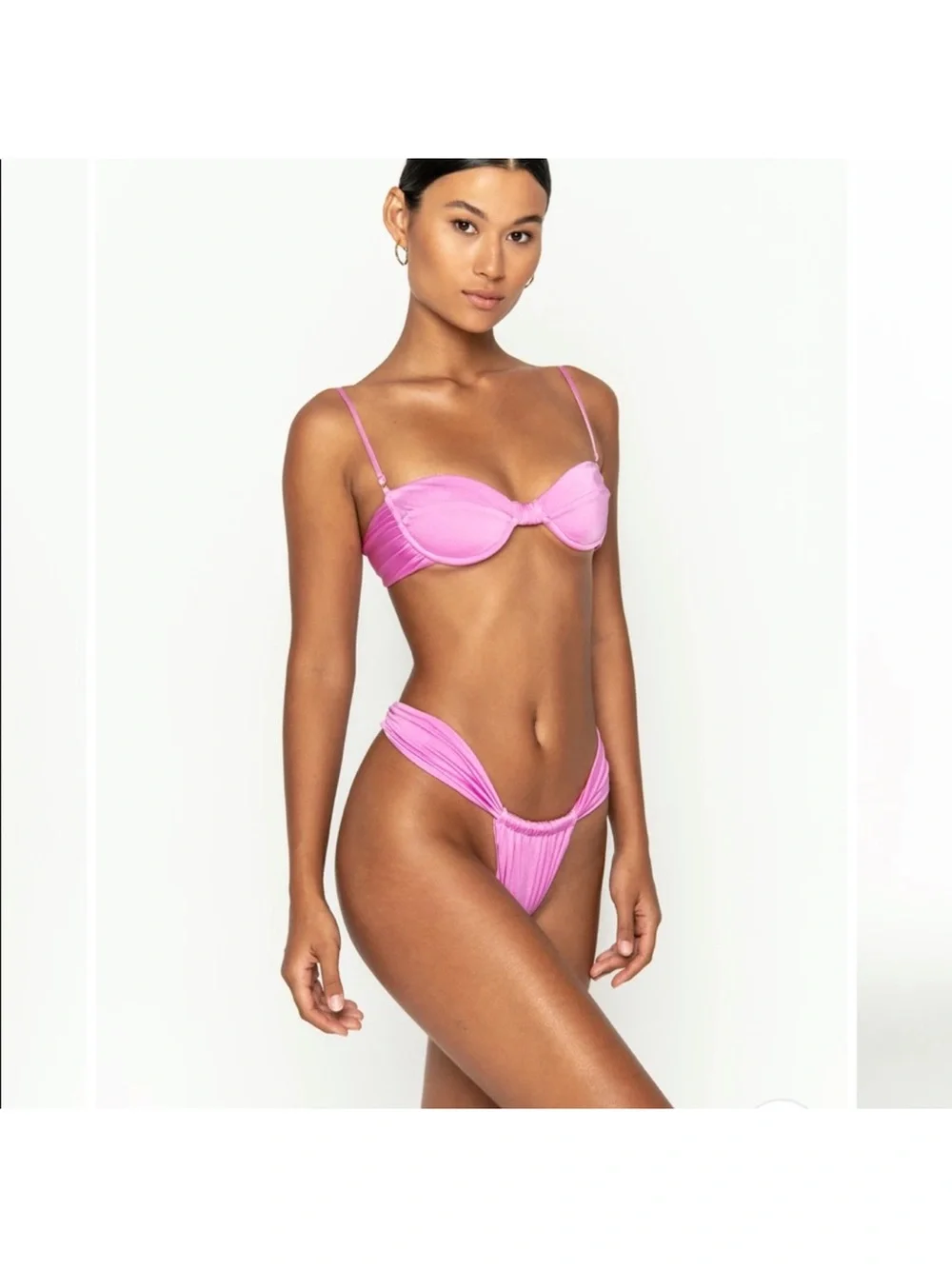 SOMMER SWIM THE SADIE BOTTOM IN PROFUMO PINK - Picture 9 of 12